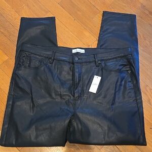 LOFT faux leather pants
